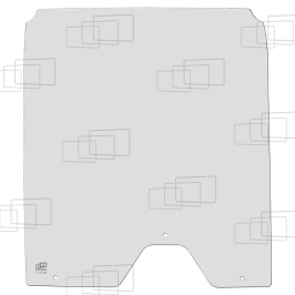 FRONTSCHEIBE GEBOGEN (UNTERE AUSSCHNITT + 3 BOHRUNGEN) 