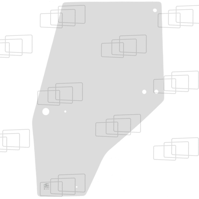 TÜRSCHEIBE LINKS GEBOGEN