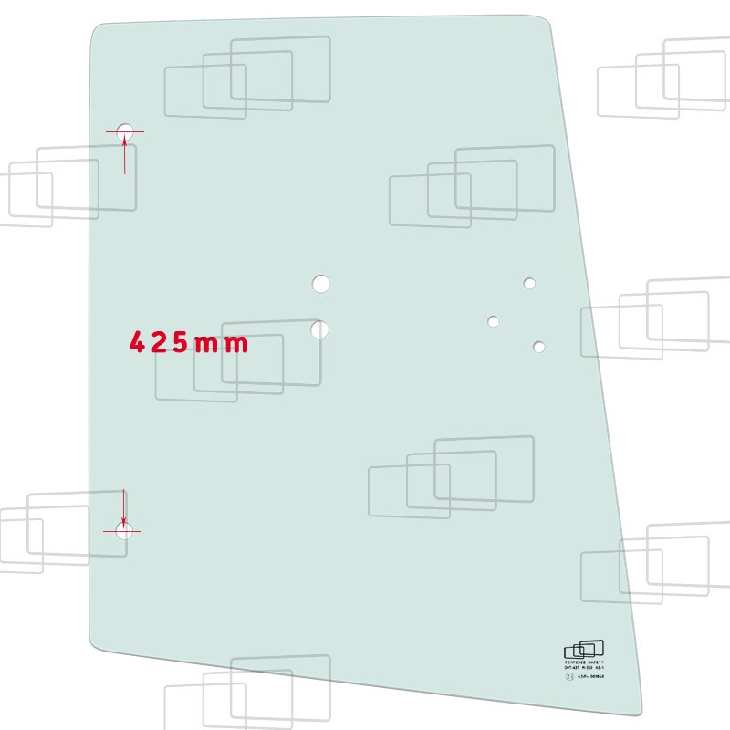 TÜRSCHEIBE OBEN RECHTS KLAPPBAR (SCHUTZBLENDE 42 5CM) (LOW SIDE)