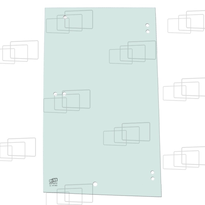 TÜRSCHEIBE LINKS OBEN/RECHTS AV70/80X