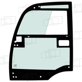 TÜRSCHEIBE LINKS (ABSTAND QUADRATISCHE BOX 93 MM)