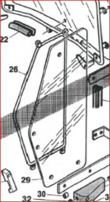 VITRE PORTE GAUCHE