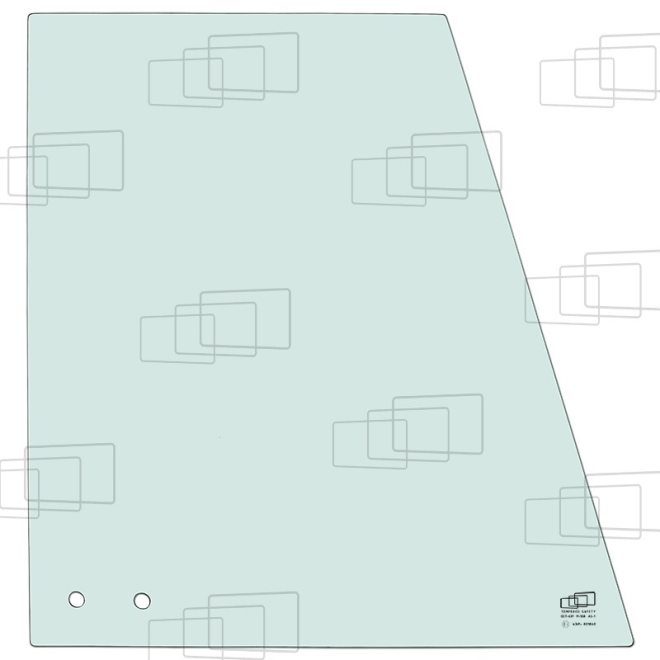 TÜRSCHEIBE SCHIEBBAR QUADRATISCHE BOX LINKS/RECHTS