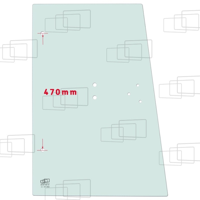 TÜRSCHEIBE OBEN RECHTS KLAPPBAR (SCHUTZBLENDE 47CM)