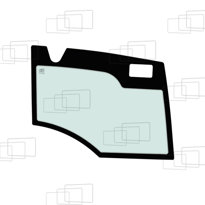 VITRE PORTE PARTIE BASSE DROITE (LK116-1 CAB)