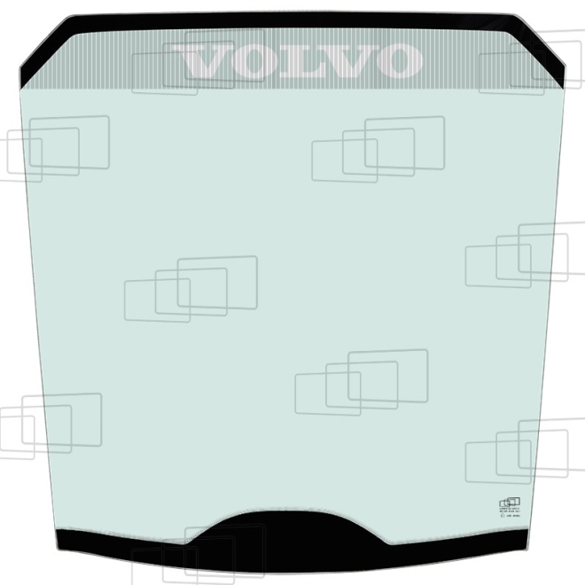 FRONT CENTRE (VOLVO PRINT) - GREEN - 