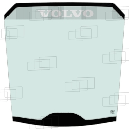 PARA-BRISA CENTRAL (VOLVO PRINT) - VERDE - 