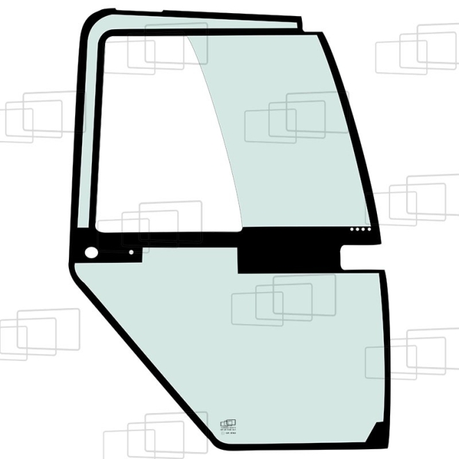 VITRE PORTE DROITE UNE PIÈCE SXY