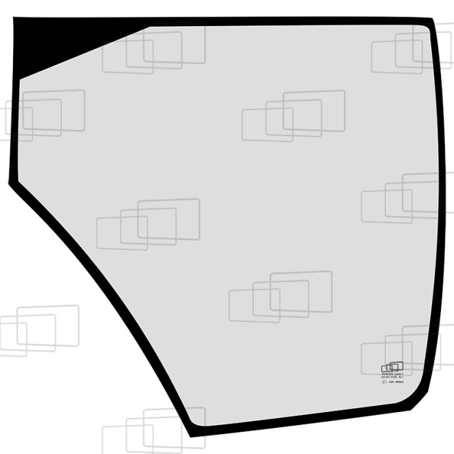 VETRO PORTIERA INFERIORE DESTRO